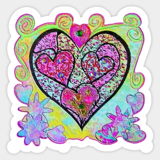 Heart of Love and Compassion Sticker